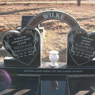 WILKE Nicolaas Johannes 1915-1992 &amp; Elizabeth Francina 1914-2003