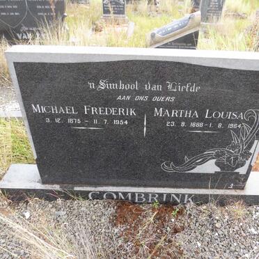 COMBRINK Michael Frederik 1875-1954 &amp; Martha Louisa 1888-1964