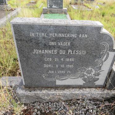 PLESSIS Johannes, du 1886-1965