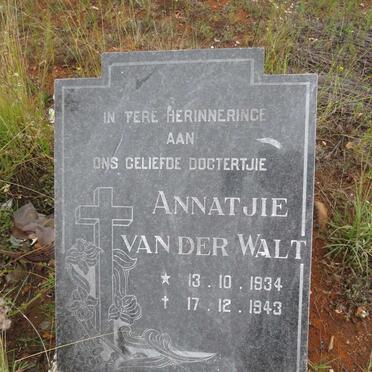 WALT Annatjie, van der 1934-1943