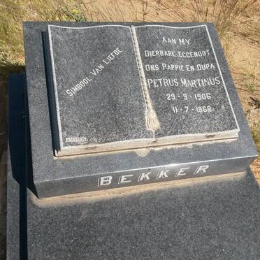 BEKKER Petrus Martinus 1906-1968