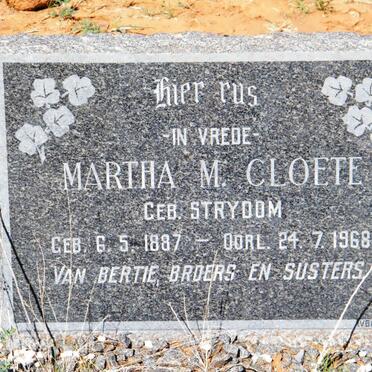 CLOETE Martha M. nee STRYDOM 1887-1968