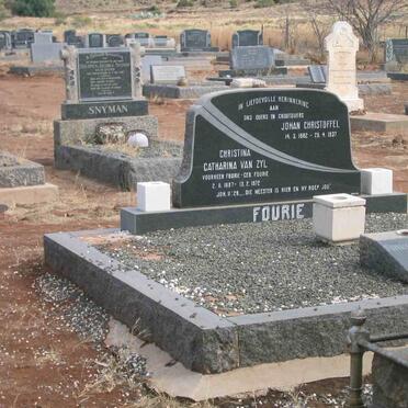 FOURIE Johan Christoffel 1882-1937 &amp; Christina Catharina  FOURIE 1887-1972