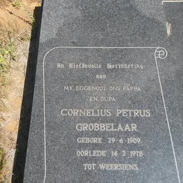 GROBBELAAR Cornelius Petrus 1909-1978
