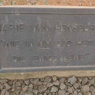 RENSBURG Japie, van
