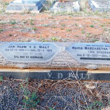 WALT Jan Harm, v.d. 1901-1965 &amp; Maria Margaretha SCHOEMAN 1903-1982