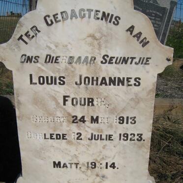 FOURIE Louis Johannes 1913-1923