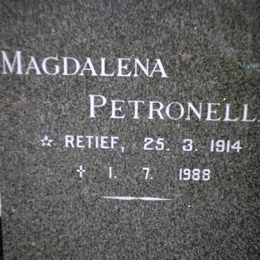 JAGER Petrus Jacobus Daniel, de 1911-1978 &amp; Magdalena Petronella RETIEF 1914-1988