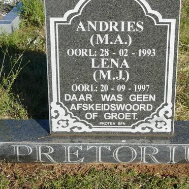 PRETORIUS M.A. -1993 &amp; M.J. -1997