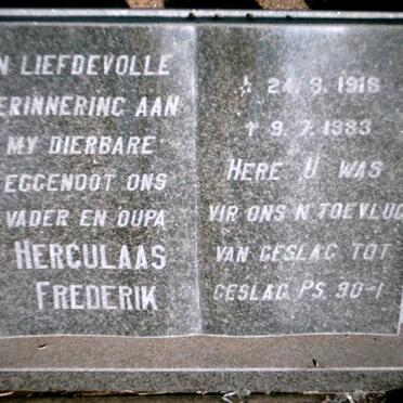 VENTER Herculaas Frederik 1918-1983 