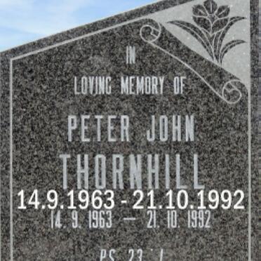 THORNHILL Peter John 1963-1992