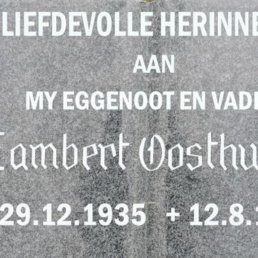 OOSTHUIZEN Lambert 1935-1990