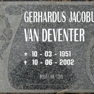 DEVENTER Gerhardus Jacobus, van 1951-2002