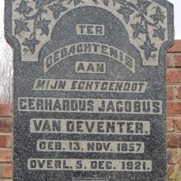 DEVENTER Gerhardus Jacobus, van 1857-1921