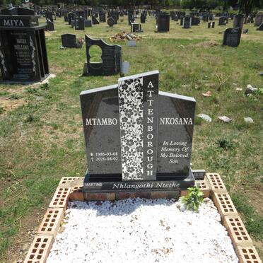ATTENBOROUGH Mtambo Nkosana 1986-2020