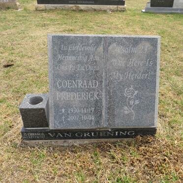 GRUENING Coenraad Frederick, van 1930-2007