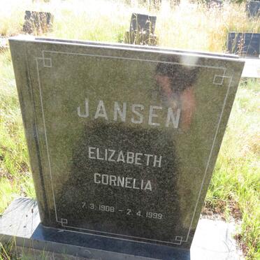 JANSEN Elizabeth Cornelia 1908-1999