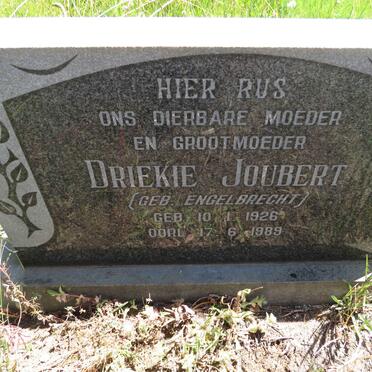 JOUBERT Driekie nee ENGELBRECHT 1926-1989