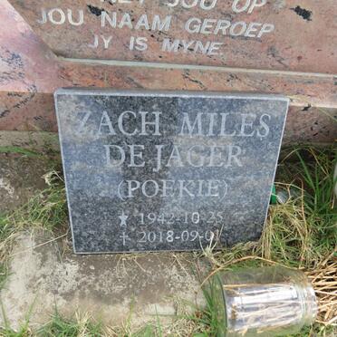 JAGER Johannes Jurgens, de 1955-2004 :: DE JAGER Zach Miles 1942-2018 _2