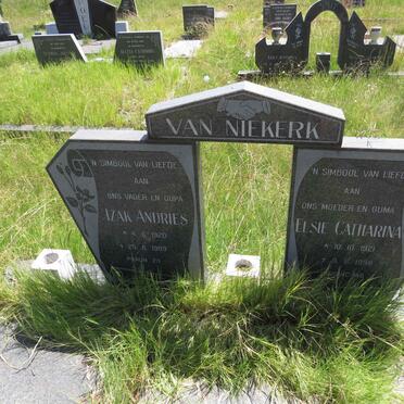 NIEKERK Izak Andries, van 1920-1989 & Elsie Catharina 1921-1998