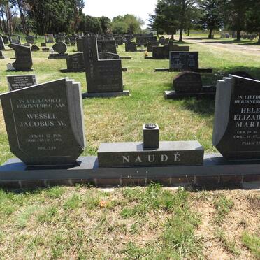 NAUDE Wessel Jacobus W. 1936-1996 & Helena Elizabeth Maritz 1940-2020
