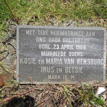 RENSBURG, van -1958