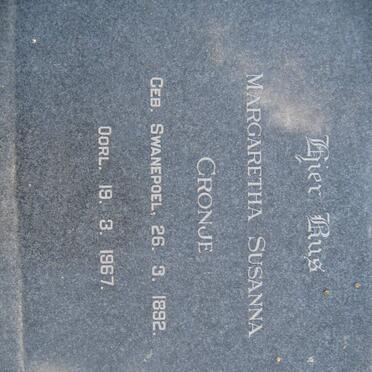 CRONJE Margaretha Susanna nee SWANEPOEL 1892-1967