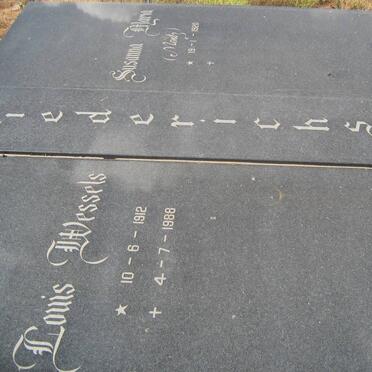 DIEDERICHS Louis Wessels 1912-1988 &amp; Susanna Maria MENTZ 1920-