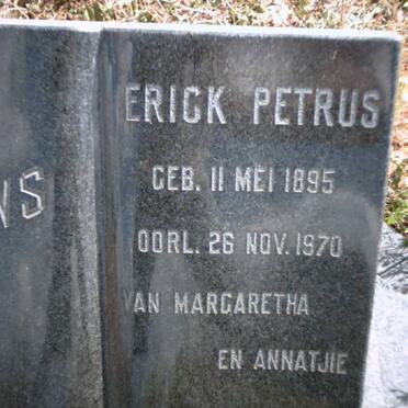 GOUWS Erick Petrus 1895-1970 &amp; Anna Sophia Margaretha BOTMA 1908-1995 