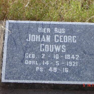 GOUWS Johan Georg 1842-1921