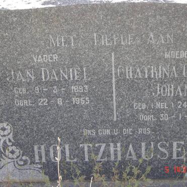 HOLTZHAUSEN Jan Daniel 1893-1965 &amp; Chatrina Gertruida Johanna NEL 1894-1951