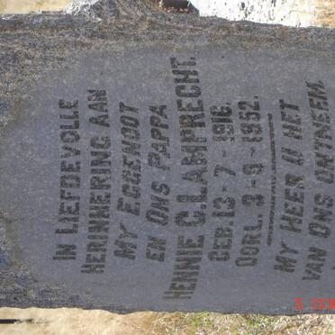 LAMPRECHT Hennie G.L. 1916-1952