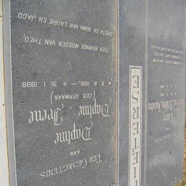PIETERSE Lourens Willem Jacobus 1910-1985 &amp; Daphne Irene VERMAAK 1916-1988