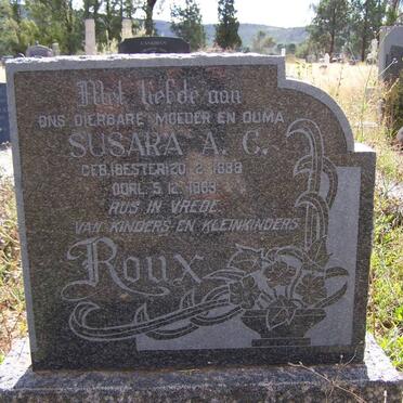 ROUX Susara A.C. nee BESTER 1888-1963