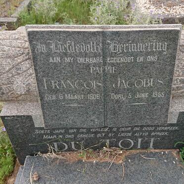 TOIT Francois Jacobus, du 1908-1955