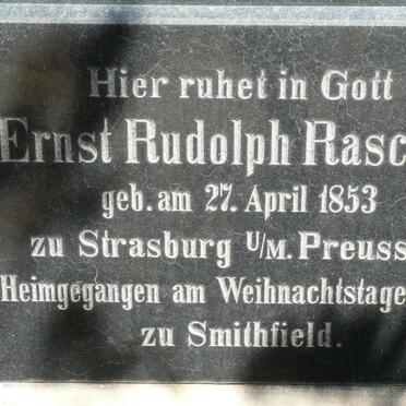 RASCHER Ernst Rudolph 1853-1904