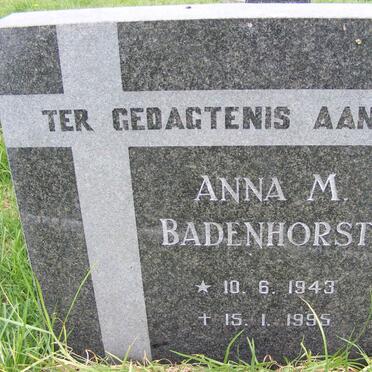BADENHORST Anna M. 1943-1995
