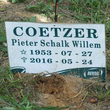 COETZER Pieter Schalk Willem 1953-2016