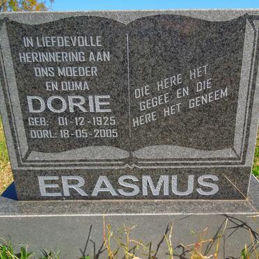ERASMUS Dorie 1925-2005