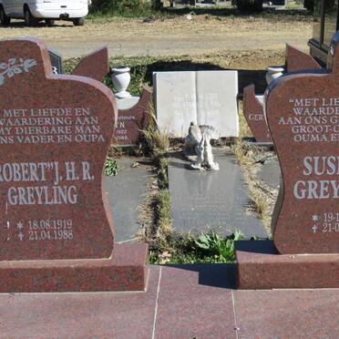 GREYLING J.H.R. 1919-1988 &amp; S.J. 1925-2015