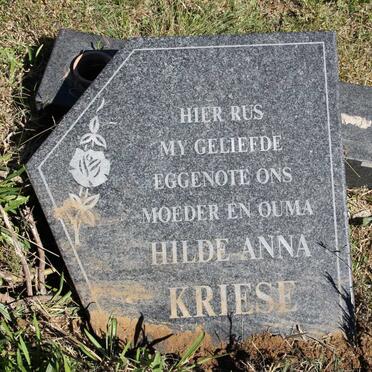 KRIESE Hilde Anna