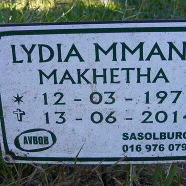 MAKHETHA Lydia Mmani 1971-2014