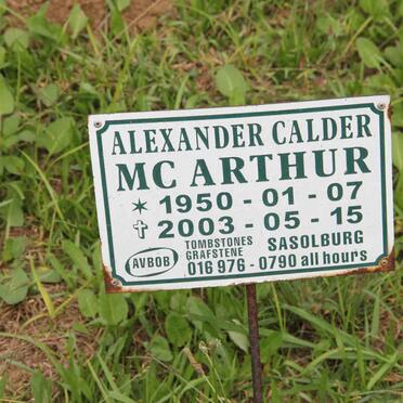 McARTHUR Alexander Calder 1950-2003