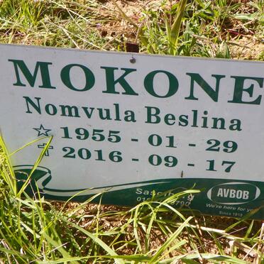 MOKONE Nomvula Beslina 1955-2016