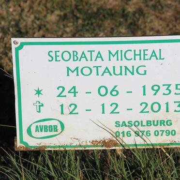 MOTAUNG Seobata Micheal 1935-2013
