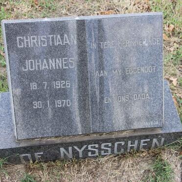 NYSSCHEN Christiaan Johannes, de 1926-1970