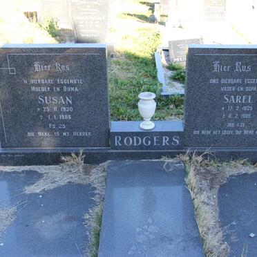 RODGERS Sarel 1925-1989 &amp; Susan 1930-1986