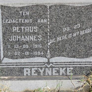 REYNEKE Petrus Johannes 1916-1984