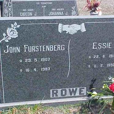 ROWE John Furstenberg 1907-1987 &amp; Essie 1916-1992