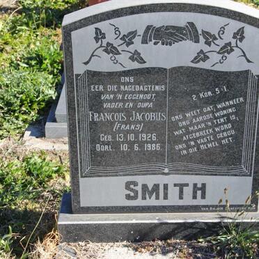 SMITH Francois Jacobus 1926-1986
